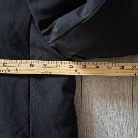 Sam Edelman Asymmetric Zip Parka Black Winter Puffer Coat Womens Large - Picture 13 of 17